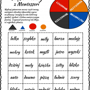 Części mowy z Montessori – spinner 3