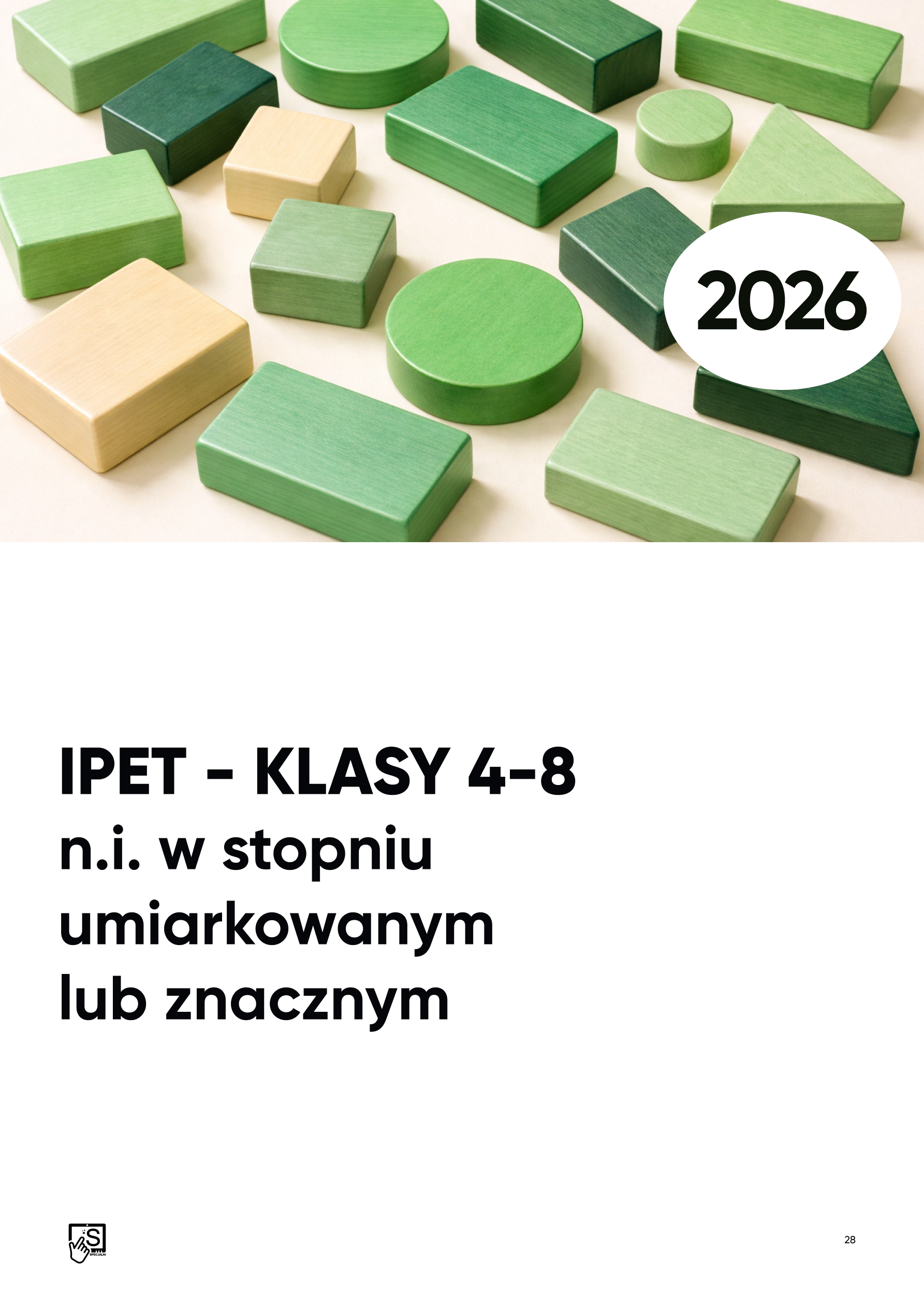 IPET. N.i. w stopniu umiarkowanym lub znacznym. KLASY 4-8