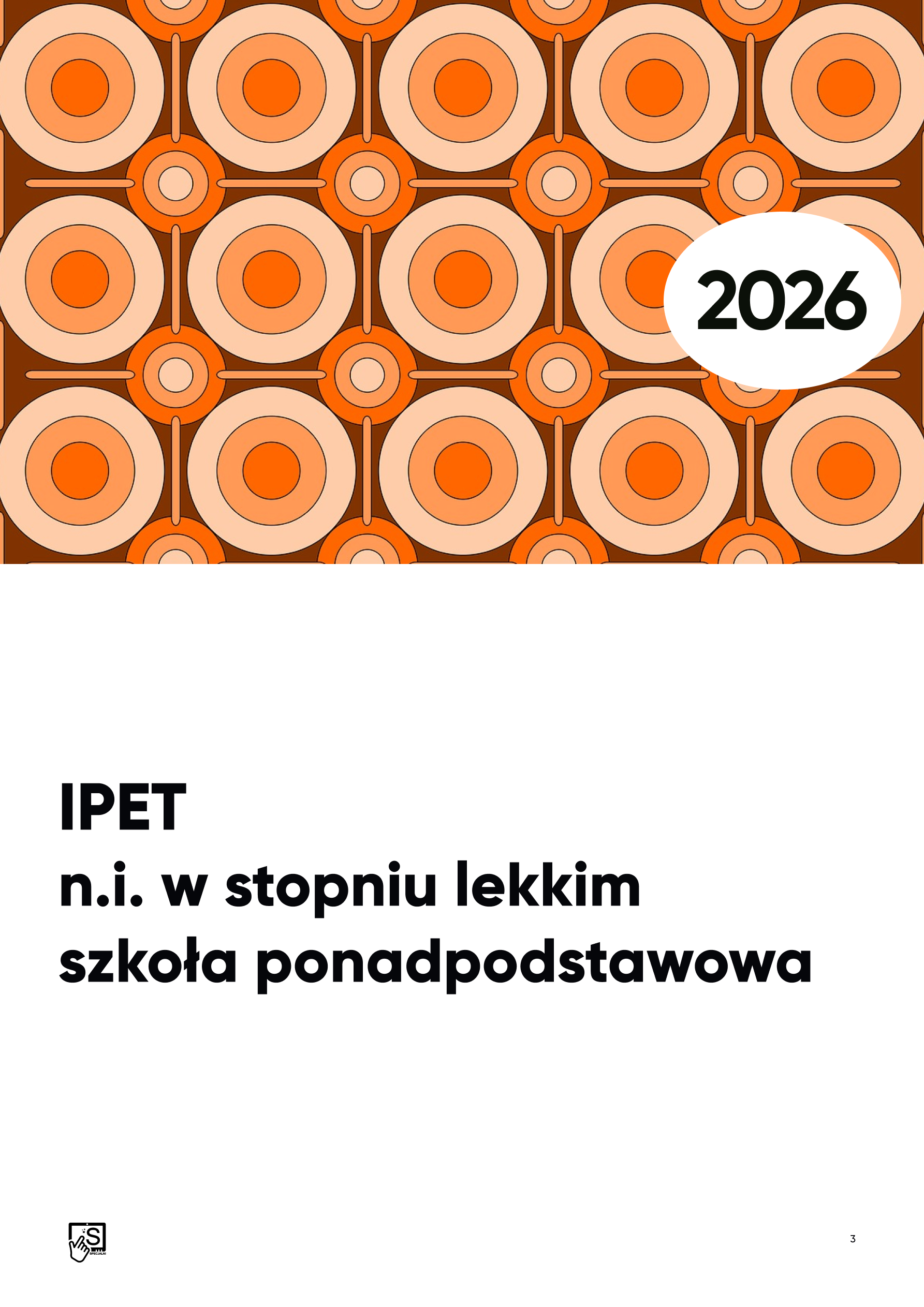 IPET. N.i. w stopniu lekkim. Szkoła PONADPODSTAWOWA